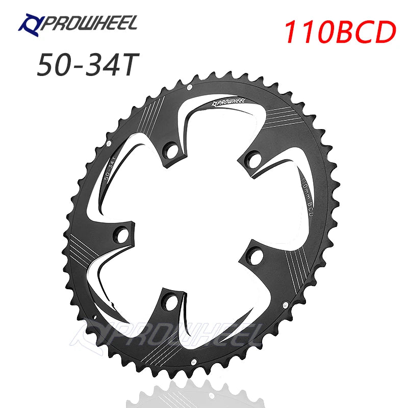 PROWHEEL Road Bicycle Chainring 110/130BCD 34/39/50/53T Sprocket