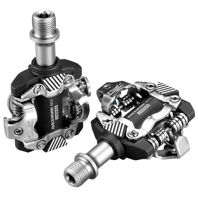 RACEWORK MTB Pedal Self-Locking SPD Pedals Mountain Bike Cleats Bearing Footrest Bicycele Parts