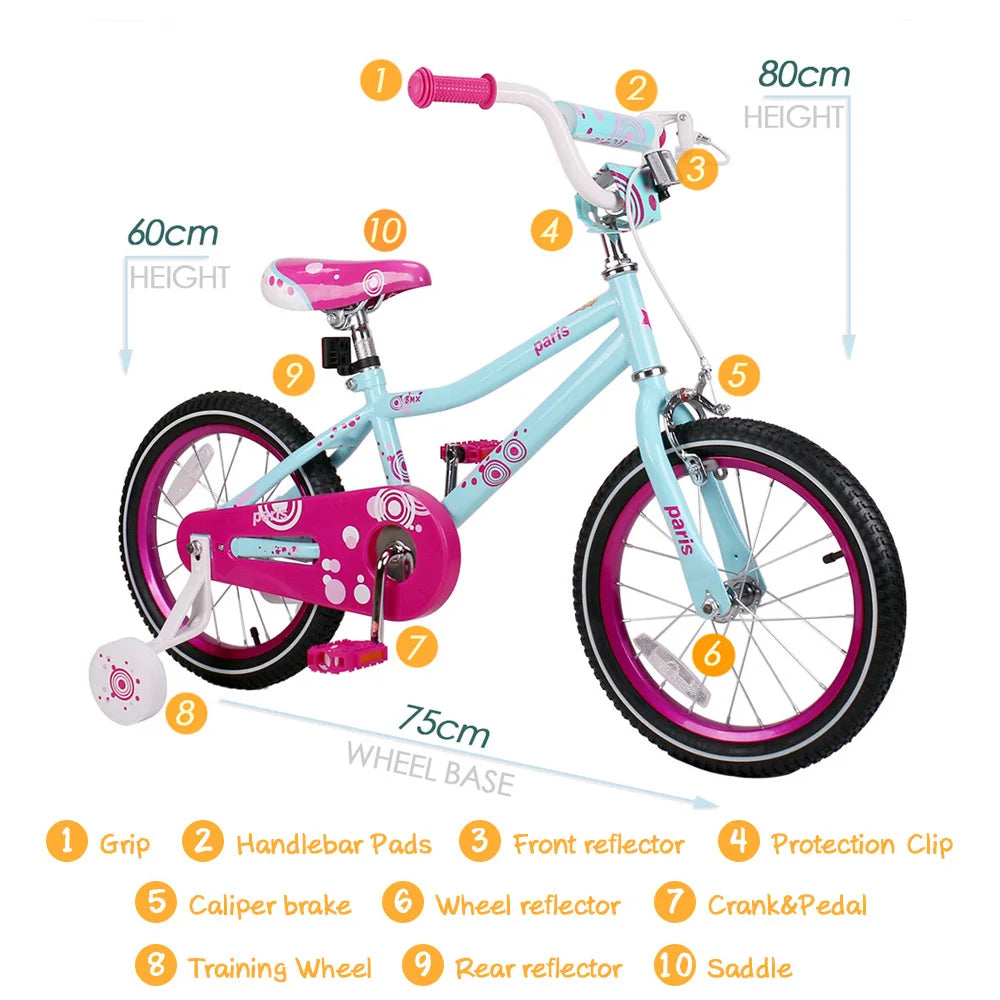 HILAND 12/14/16 inch colorful Kids Children Bike BSCI Verified Factory