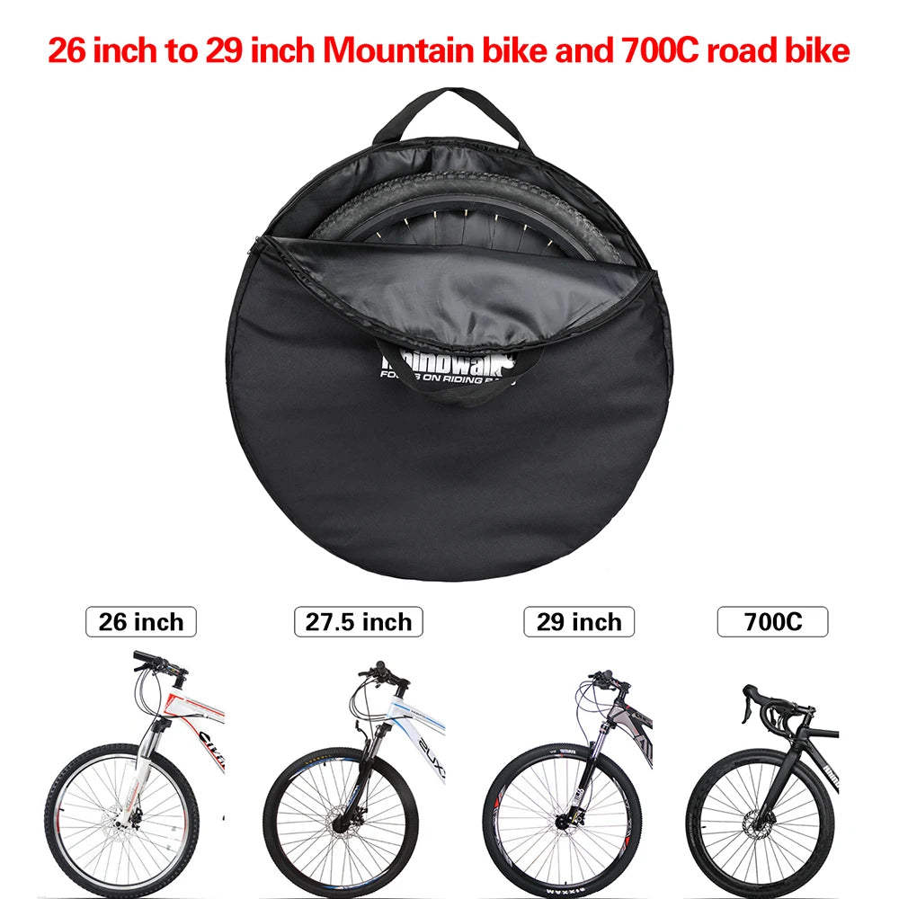 Rhinowalk RM290 Wheel Storage Bag 29"Carrying Bags Cycling Road MTB Bike Travel Carrier Wheel Casing 700C