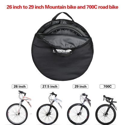 Rhinowalk RM290 Wheel Storage Bag 29"Carrying Bags Cycling Road MTB Bike Travel Carrier Wheel Casing 700C