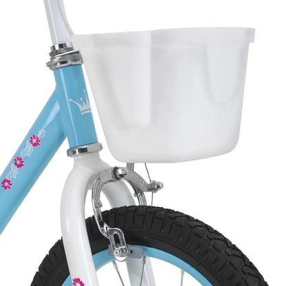 CYCMOTO Girls Bike for 3-9 Years Old Kids,14 16 18 Kids Bike with Training Wheels, Basket and Hand Brake