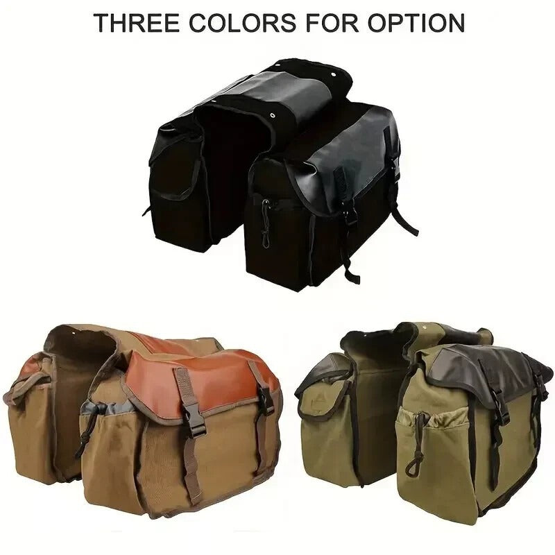 Upgraded Bicycle Rear Rack Bag – Large Capacity Cycling Rear Seat Storage Bag for Mountain Bikes, Road Bikes & Commuters