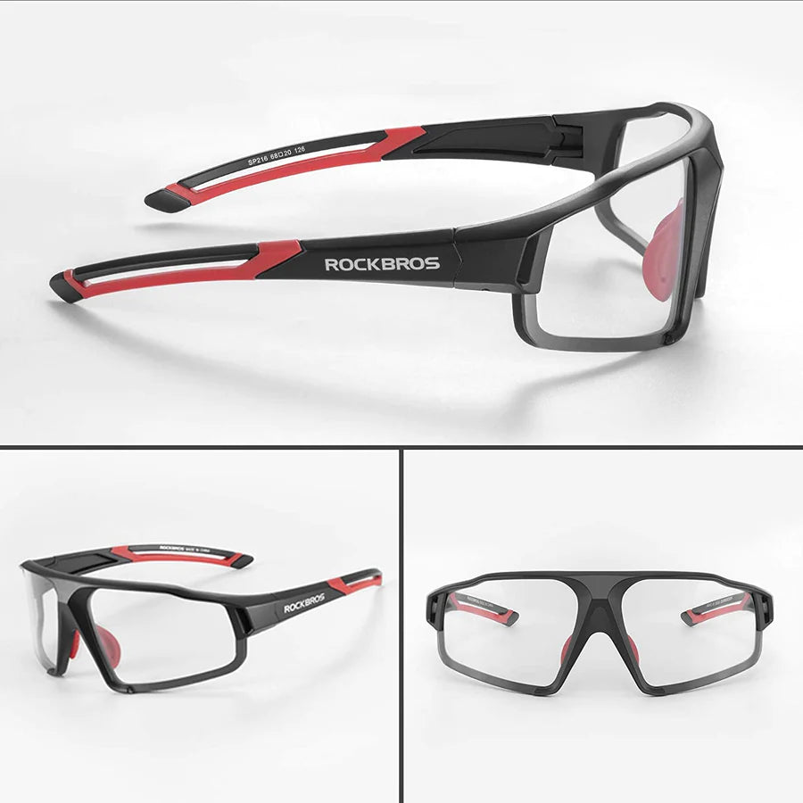 ROCKBROS Photochromic Cycling Glasses UV400 Lens