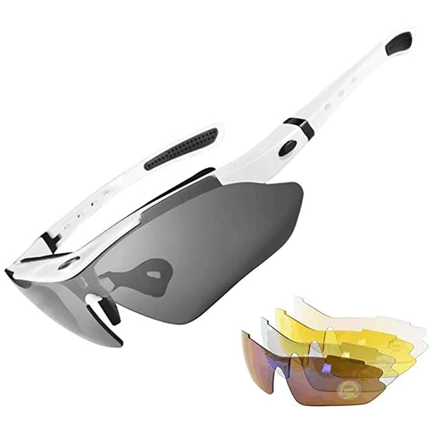 ROCKBROS Slim Polariised 4 Interchangeable Lens UV400 Cycling Glasses