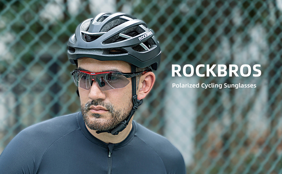 ROCKBROS Slim Polariised 4 Interchangeable Lens UV400 Cycling Glasses