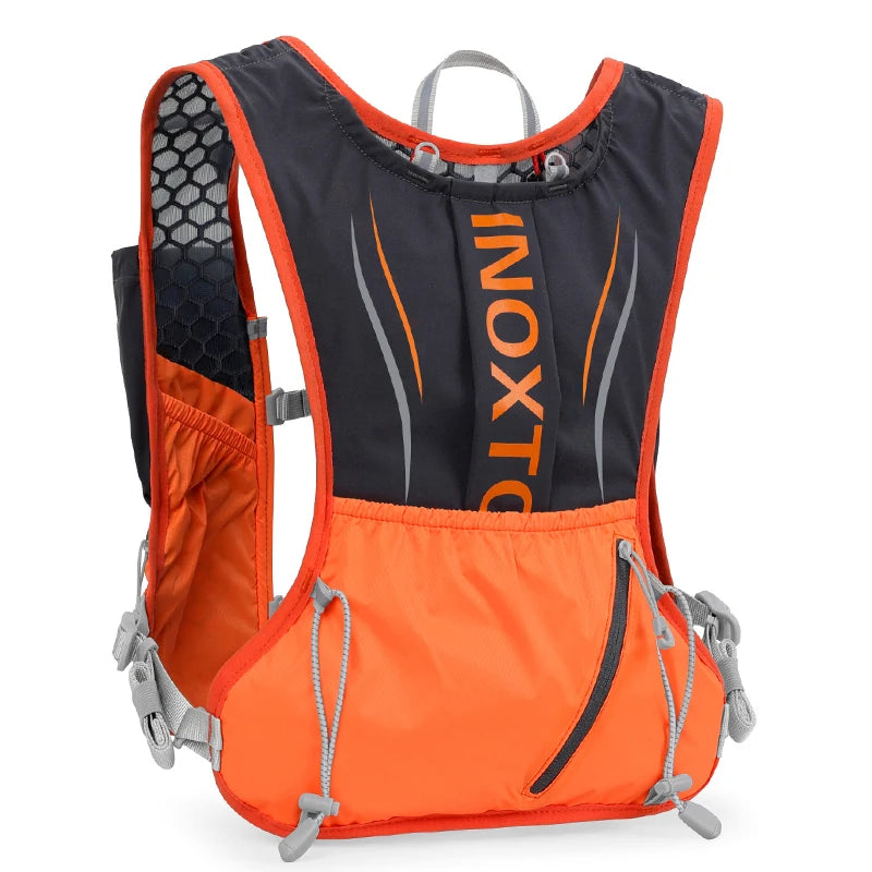 INOXTO 5L Lightweight Unisex Running Hydration Vest Portable Backpack for Marathon Cycling And Hiking Ultra-Thin Polyester Vest