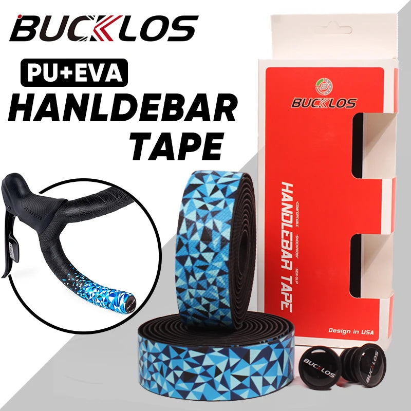 BUCKLOS 2023 New  Bicycle Handlebar Tape Non-slip PU+EVA Road Bike Handlebar Tapes Shock-Absorption Racing Bike Handlebar Tape