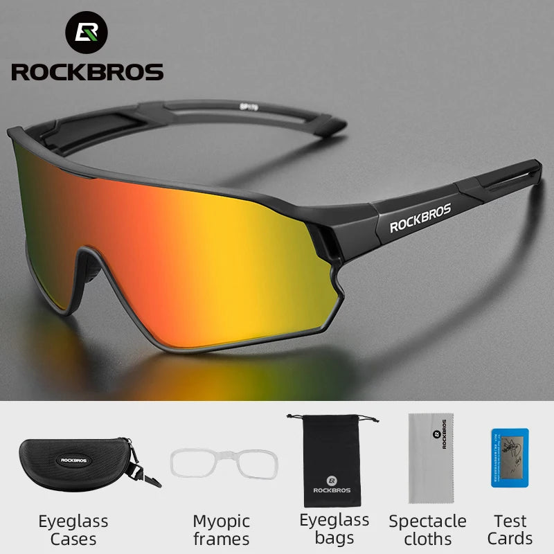 ROCKBROS Polarized / Photochromic Cycling Glasses – UV400 MTB & Road Bike Sports Sunglasses