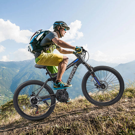 Ecarpat Dual Full Suspension Mountain Bike – 21 Speed Disc Brakes 24/26/27.5 Inch MTB for Men Women & Teens - Mountain