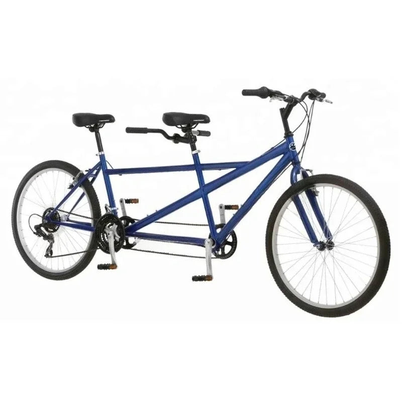 26-Inch Tandem Bike 21-Speed Steel Frame – Two-Person Cruiser Bicycle