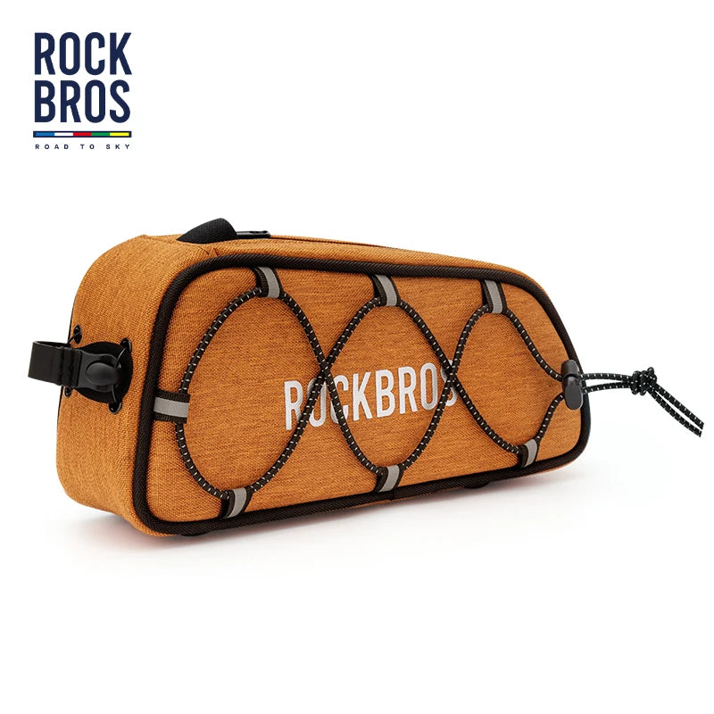 ROCKBROS ROAD TO SKY Bike Bag High Capacity Cycling Front Tube Bag Long Distance Bicycle Bag Riding Head Beam hanger Bag