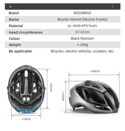 ROCKBROS Bicycle Helmet Nicholas Frantz Integrally-molded Helmet