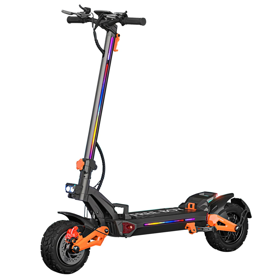 FREEBOY 6000W Dual Motor Electric Scooter 50mph 60V 30Ah Scooter 11'' Off-Road Tires 55 Mile Range Sport Folding for Adults