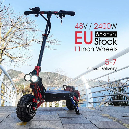 OBARTER-X3 11-inch Fat Tire 48V21Ah Battery 1200*2 Powerful Dual Motor Off-road Electric Scooter Top Speed55km/h  Adult Electric Scooter