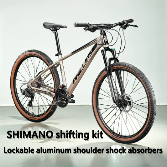 Phillips 24/26/27.5 inch MTB hydraulic disc brake Mountain Bike shock absorption 24/27 speed Cross Country Bicycle SHIMANO kit bicicleta