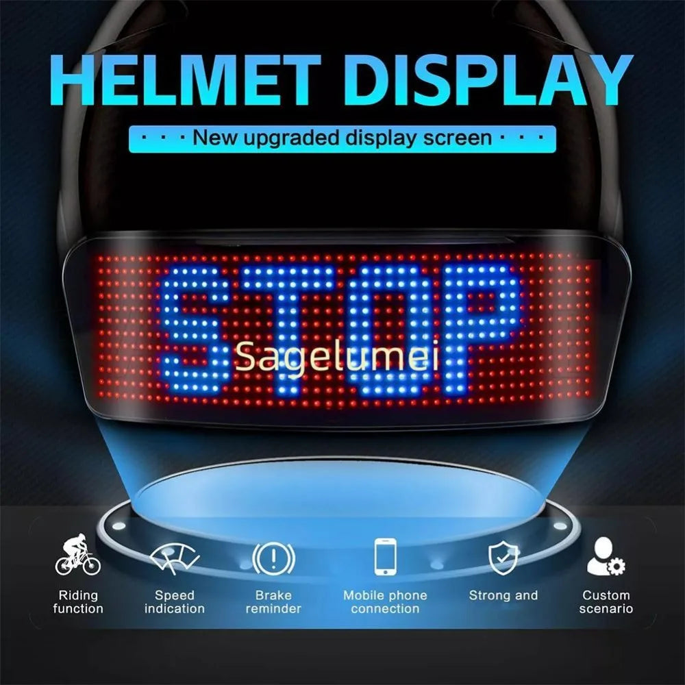Programmable Led Helmet Smart Programmable LED Bike Helmet Light – Velozzo