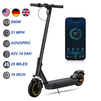 AOVOPRO ESMAX  Foldable  Electric Scooter 500W 40km/h Adult