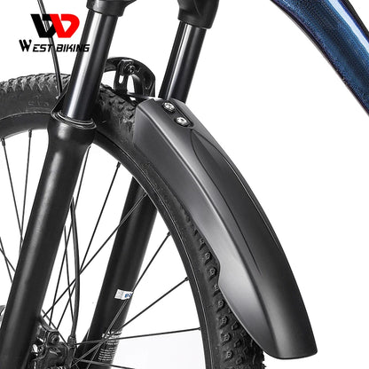 WEST BIKING MTB Wide Mudguard 26/27.5/29 Universal Full Protection Front Rear Fender Set