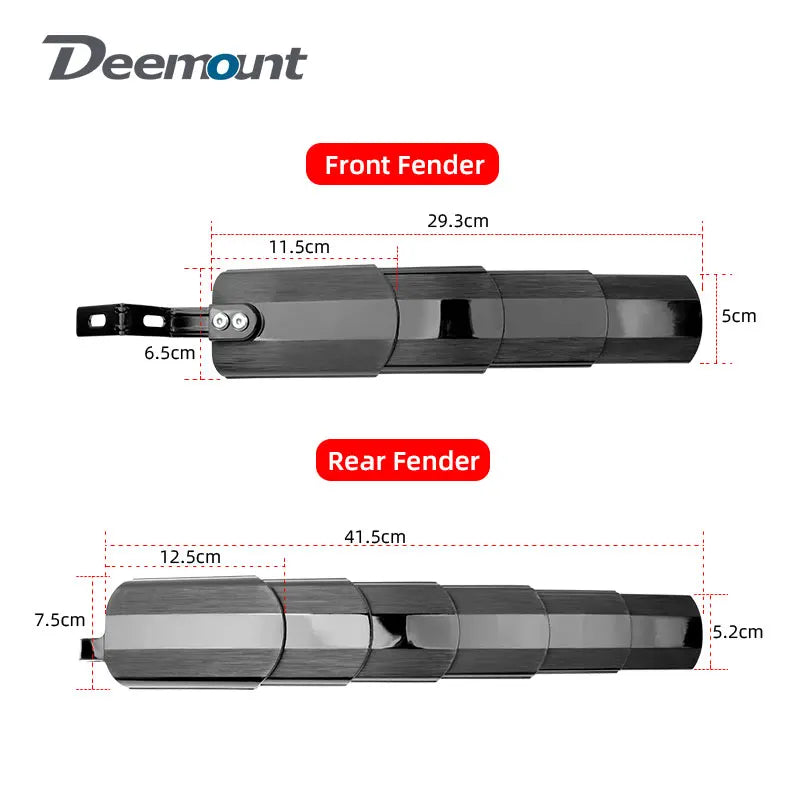 MTB Bicycle Mudguard Telescopic Folding Fender 24 26 27.5 29 inch Mud Wings Front/Rear Wheel Bike