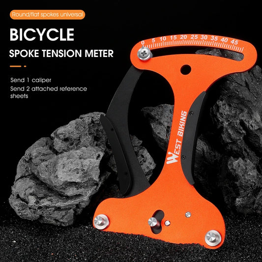 WEST BIKING Bicycle Spoke Tension Meter Measuring Tool