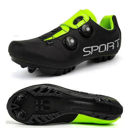 ZYXZLB Men Cycling Sneaker Shoes with Cleat Road Mountain Bike Unisex Mtb Shoes