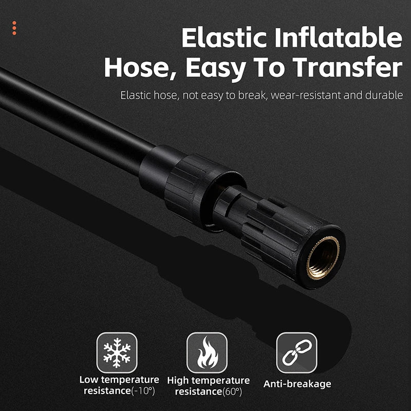 WEST BIKING Mini Electric Bike Pump 150PSI Powerful Air Compressor, Pressure Display, MTB Road Bike Tire Inflator