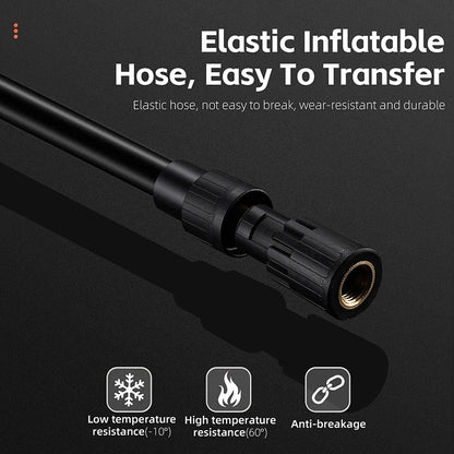 WEST BIKING Mini Electric Bike Pump 150PSI Powerful Air Compressor, Pressure Display, MTB Road Bike Tire Inflator