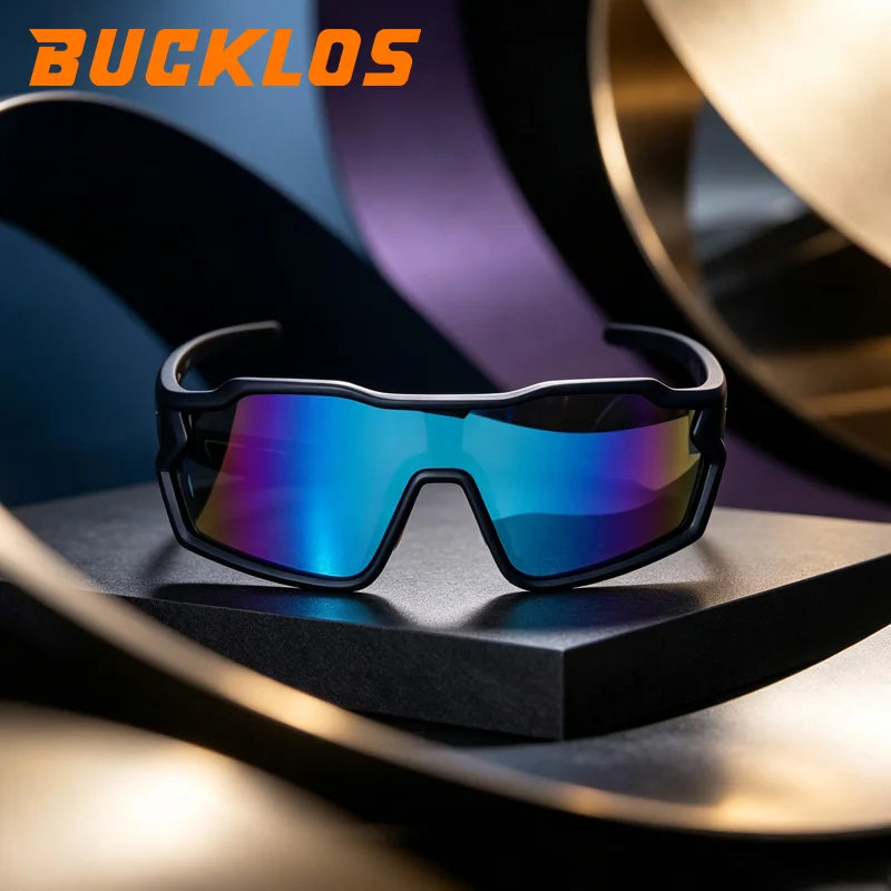 BUCKLOS Polarized Cycling Sunglasses – UV400 Sports Glasses for Road, MTB & Outdoor Riding