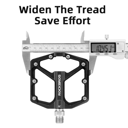 ROCKBROS Mountain Road Bike Flat Pedals 9/16" Sealed Bearing CNC Aluminum Alloy