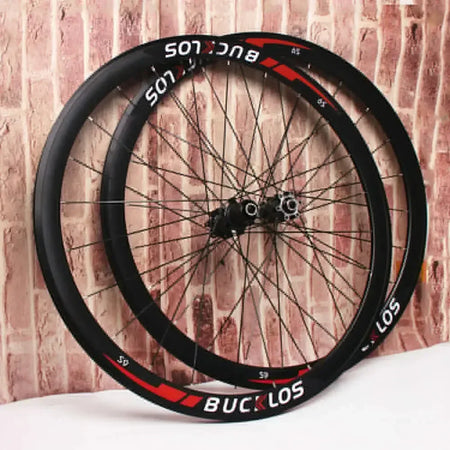 BUCKLOS 700C 40mm Road Bike Wheelset – Quick Release 24H - 1Pair wheels - Road Bike Wheelset