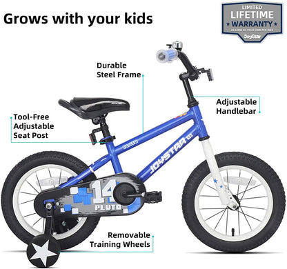 JOYSTAR Pluto Kids Bike for 2-13 Year Old Boys & Girls with Training Wheels