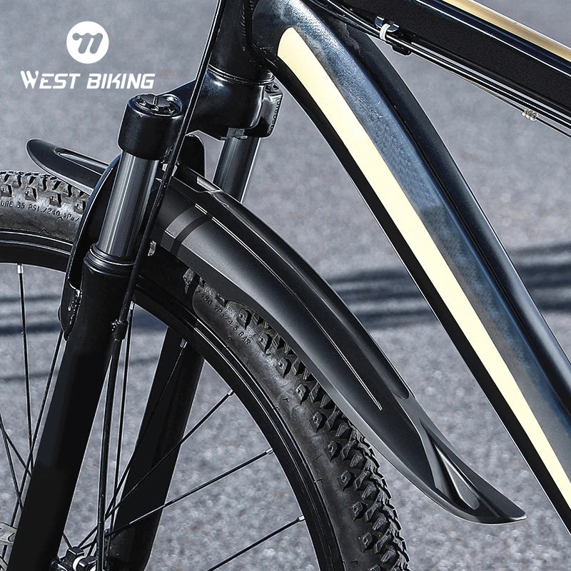 WEST BIKING Mountain Bike Fender Set MTB 26-29 universal Mudguard Widen Extension Mud Protector Screw Fixed MTB Accessories