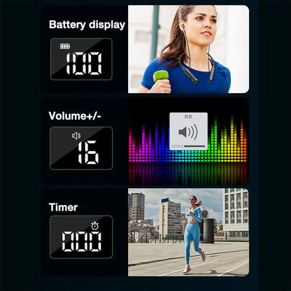 EARDECO 120 Hours Playback Sports Bluetooth Neckband  Earphone  with Mic