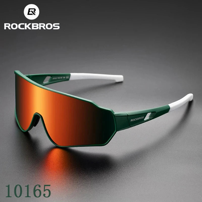 ROCKBROS Clear Polarized Cycling Glasses – UV400 Protective Bike Eyewear for MTB & Road