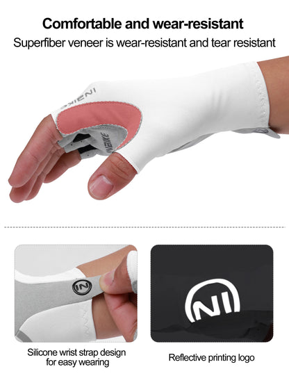 INBIKE Women's Padded Half-Finger Cycling Gloves Summer Shock-Absorbing MTB Bicycle Accessories Road Bike Glove
