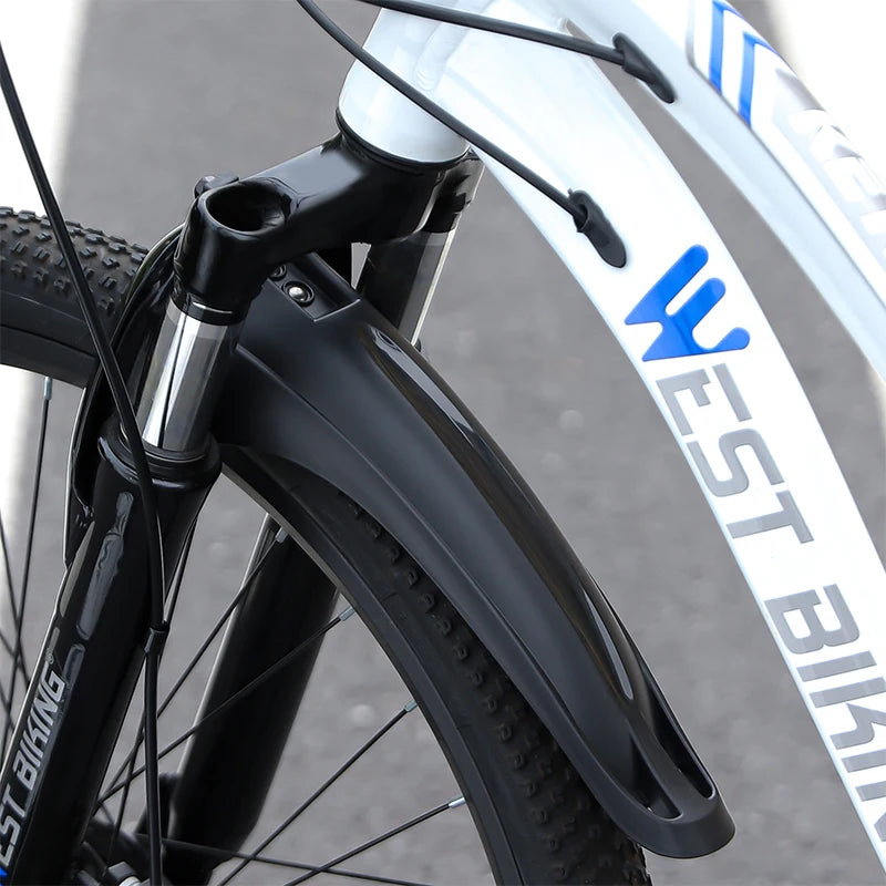 WEST BIKING Children's Mountain Bike Fender Set 20/22/24 Inch Front Rear Mud Guards High Toughness Bike Mud Protector