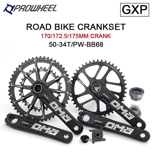PROWHEEL Road Bike Crankset 9/10/11/12 Speed GXP 34/50T