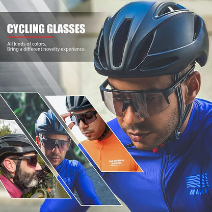 Kapvoe Photochromic Sports Cycling Glasses Cycling Goggles Men Women Bike Glasses UV400 Cycling Sunglasses