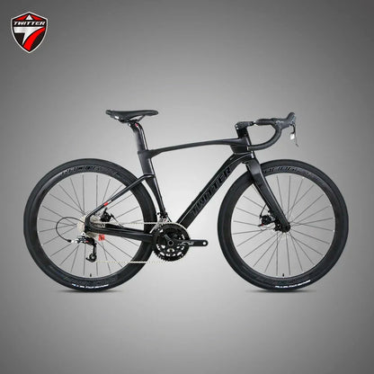 TWITTER V3 gravel bike 105/R7120-24S Fully concealed internal cable routing oil disc brakes 700*40C T900 Carbon fiber road bike