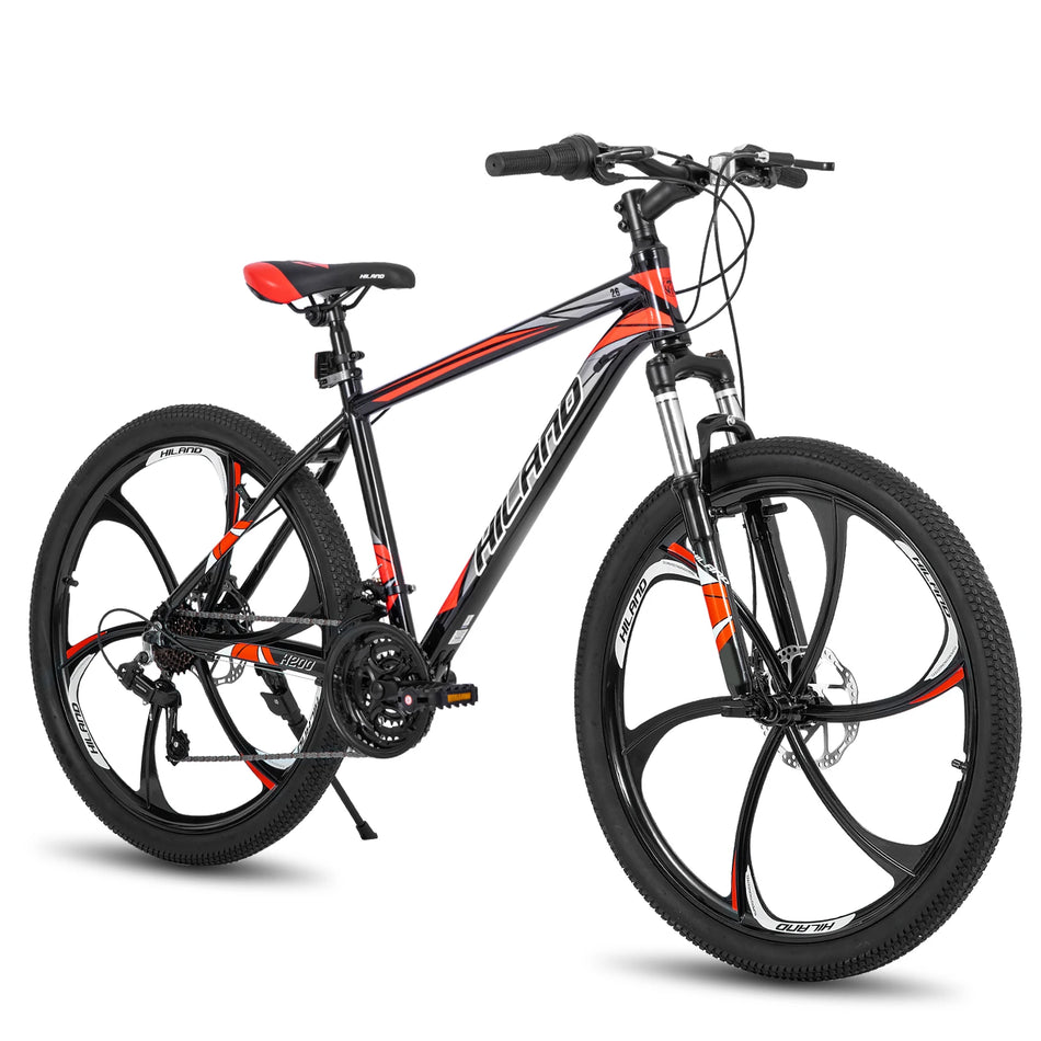 Hiland Gamille 3.0, H200 Mountain Bike, 26 Inch Wheels, Shimano 21 Speeds Drivetrain, Aluminum Frame, Disc-Brake Bike for Men Women