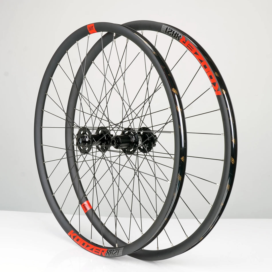 Koozer MTB XC Customized 350 XR21 Rim Bicycle Wheel Set 27.5" 29" Boost 12x148 10x135 Hand-Assembled Super Light Anodized Black