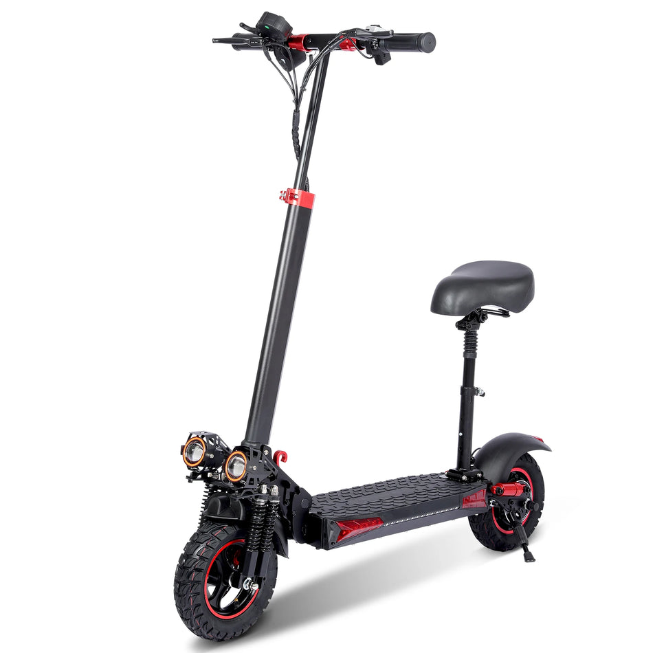 FREEBOY 1200W Electric Scooter for Heavy Adults with Seat 35-mile Range 11'' Off-road Tires Double Disc Brake for Commuting