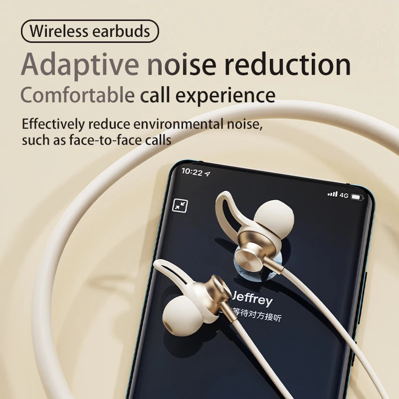EARDECO Sport Wireless Bluetooth Earphones Bass Neckband Stereo Handsfree Headset with Mic Big Moving Coil for Sports And Outdoor