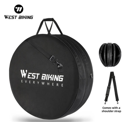 WEST BIKING Bike Wheels Bag 26-29 Inch MTB 700C Road Bike Wheel Set Carry Portable Bag Waterproof Wheelset Protective Cover