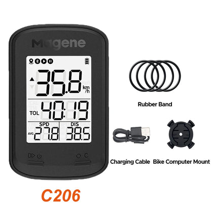 Magene C206 Pro Bike Computer Wireless GPS Speedometer Waterproof Road MTB Bicycle Bluetooth ANT with Cadence Cycling Sensor