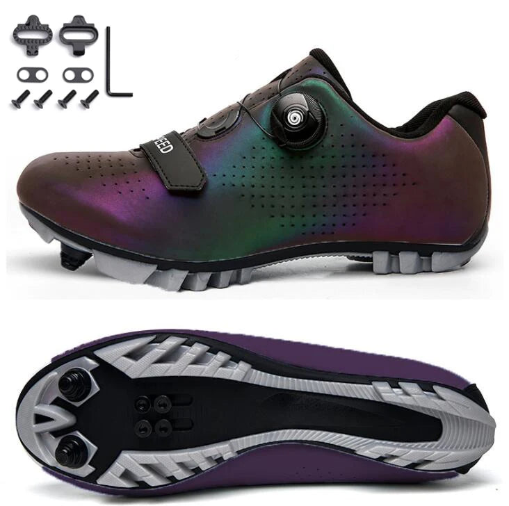 Women Flat Speed Sneakers Ultralight Men Mountain Bike Shoe  Self-Locking Bicycle Cleat Shoes Road Cycling Sneaker MTB Shoes