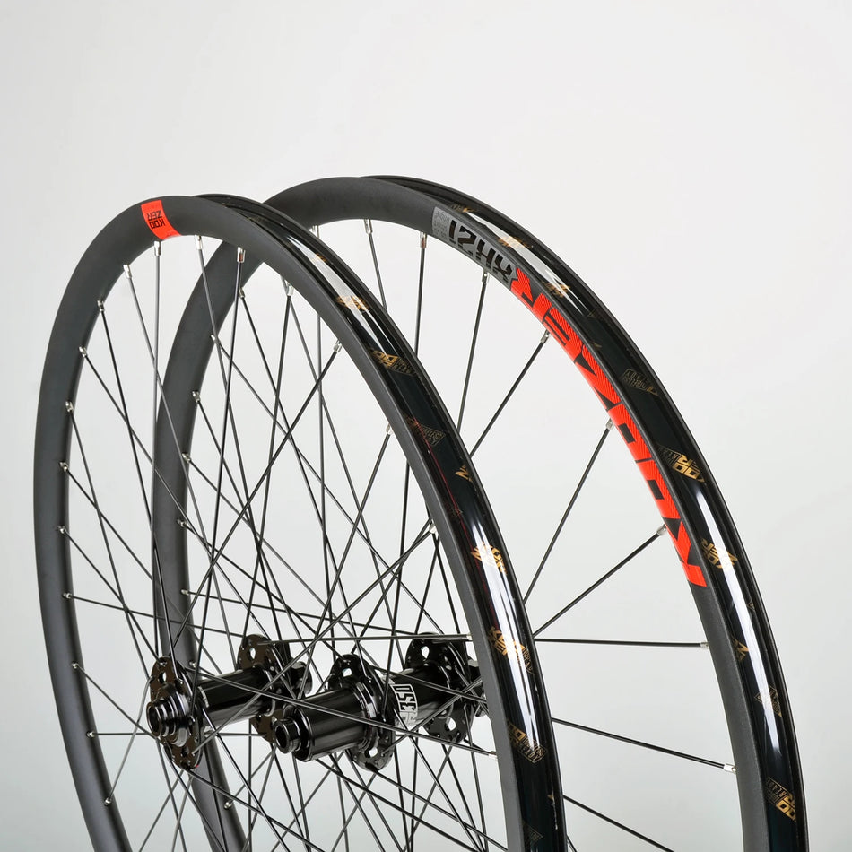 Koozer MTB XC Customized 350 XR21 Rim Bicycle Wheel Set 27.5" 29" Boost 12x148 10x135 Hand-Assembled Super Light Anodized Black