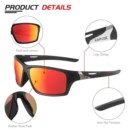 KAPVOE Fashion Polarized Floating Sunglasses Sports Fishing Glasses for Men Women Outdoor Cycling sun glasses Camping Driving Surfing