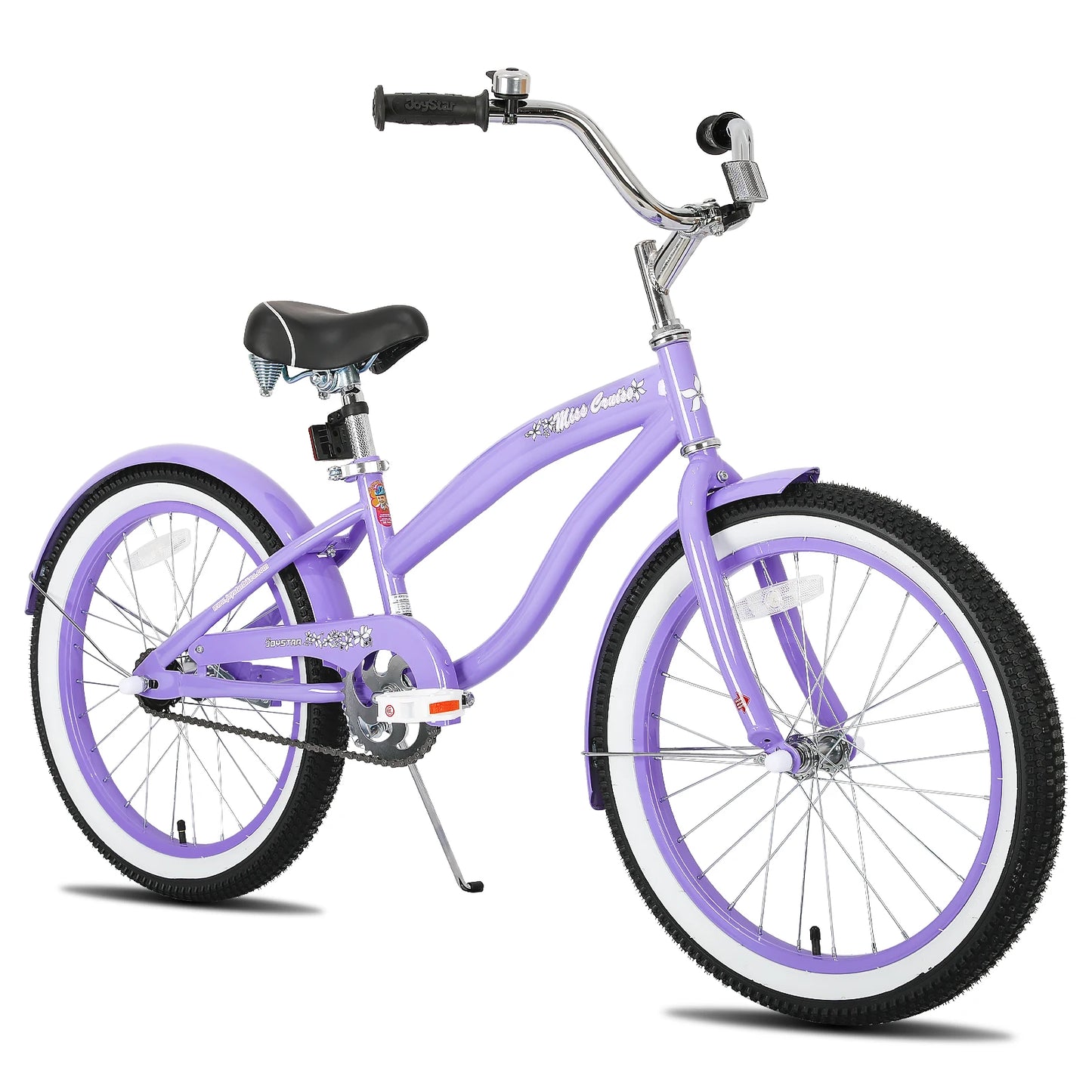 JOYSTAR 20 24 26 Inch Beach Cruiser Bike for Girls Boys Mens and Womens, Single Speed